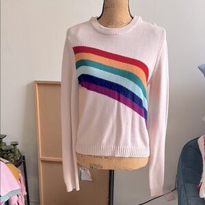 Women's Rainbow Stripe Sweater